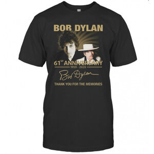 Bob Dylan 61Th Anniversary 1959 2020 Signature T-Shirt
